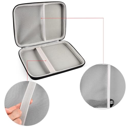 Image of GWCASE Hard Carrying Case for Glocusent for Vekkia LED Neck Reading Lights | Shock-Resistant EVA, Mesh Pocket for Cable, Keep Small Gear Neat for Bedtime Reading, Crochet, Travel, Black, Box Only