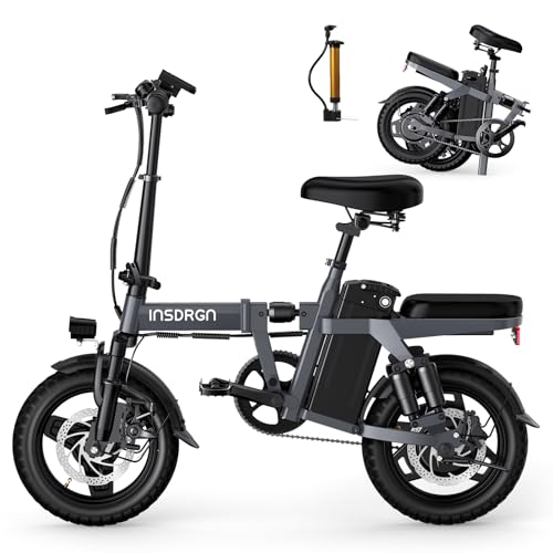 INSDRGN A14 Electric Bike 650W, 499Wh, Folding, Gray