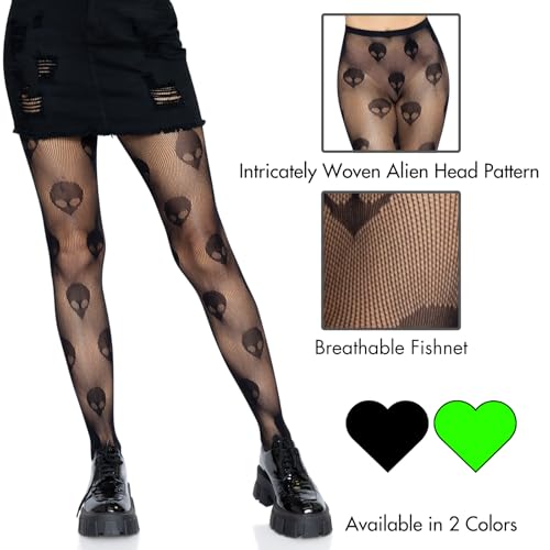 Image of Leg Avenue Women's Dark Alternative Fishnet Tights