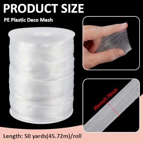 Red para bobina hilo PE 50 yardas ancho 3/4 pulg blanco miniatura 2