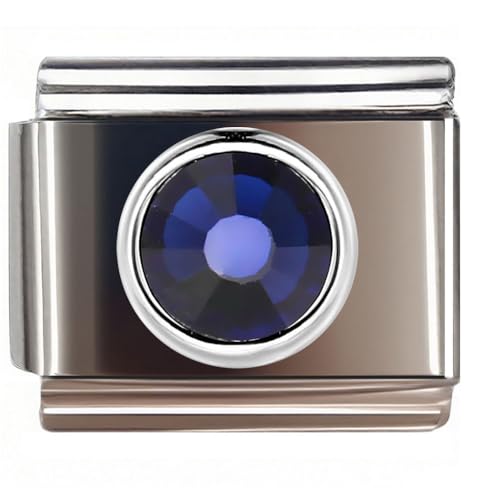 NOOFNO Italian Bracelet Charm,9mm,September,Birthday & Date > Birth Stone - Simple