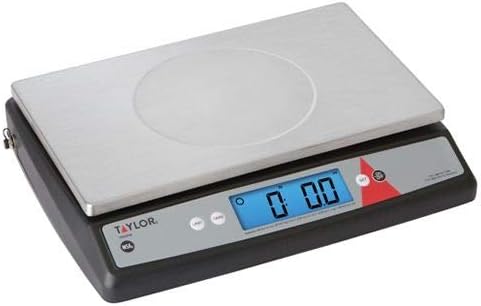 Taylor Precision TE66OS - Báscula de control de porciones, digital, 66 libras x 0.1 onzas / 66.1 lbs x 0.07 oz, 11-1/4 pulgadas x 7-1/4 pulgadas,