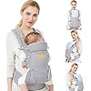 Viedouce Babytrage Ergonomische/Reine Baumwolle Leicht und atmungsaktiv/Multiposition:Dorsal und Ventral/Verstellbare Kopfstütze/für Neugeborene und Kleinkinder von 3 bis 48 Monat (3,5 bis 20 kg)