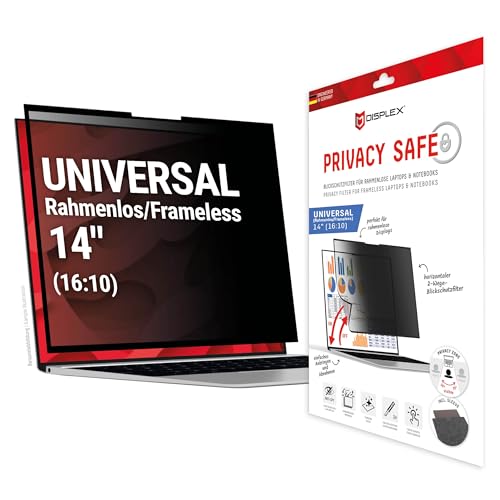 Filtre de confidentialité Displex Privacy Safe Uni sans bord pour écran 14 pouces 16:10