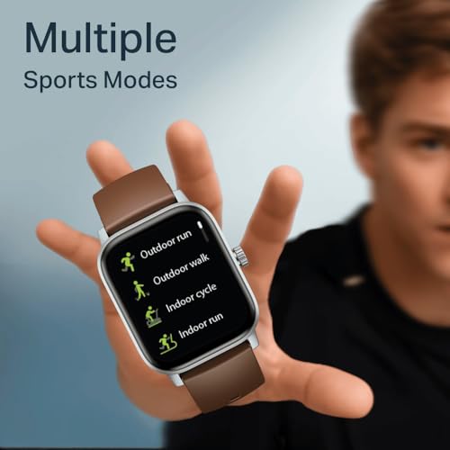 Image of boAt Wave Astra Neo Smartwatch Bluetooth Calling, 1.83 inch HD Display, Health & Wellness Suite, IP68 Resistance, Functional Crown (Timber Brown)