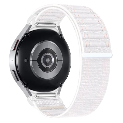 [�����ȓX] �i�C�������[�v�X�g���b�v �ɓK��Samsung Galaxy Watch 7 5 6 4 FE 44mm 40mm/5 Pro 45mm Classic 47mm 43mm ���ԂȂ��u���X���b�g Galaxy Watch7 �o���h(White