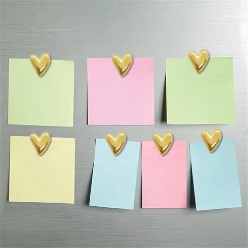 10 imanes decorativos en forma de corazón para nevera miniatura 2