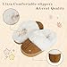 MK MATT KEELY Girls Boys Slippers Kids Fuzzy House Slippers Baby Toddlers Non-Slip House Shoes Winter Warm Soft Plush Indoor Outdoor Slipper for Little Kid Big Kid