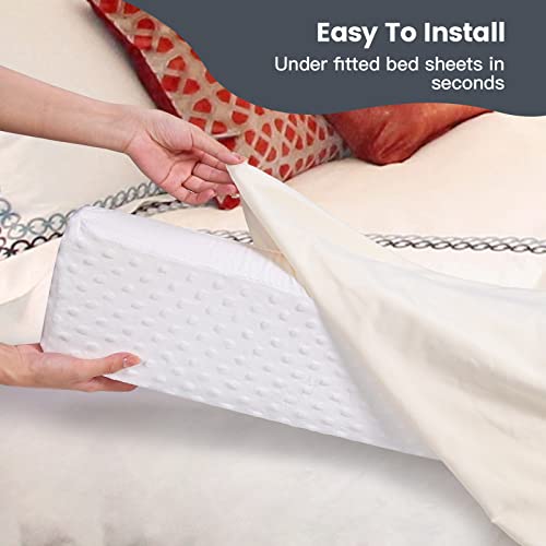 Yening Baby Bed Bumpers For Toddlers Foam Bed Guard Rail For Kids Bed Toddler Bed Bumper For Twin Full Queen King Size Bed White, 1-Pack #TOP1