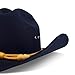 Western Express Classic Felt Finish Cowboy Hat - Cattleman Style with Cavalry Hat Band | Cowboy & Cowgirl Hats for Men and Women Black