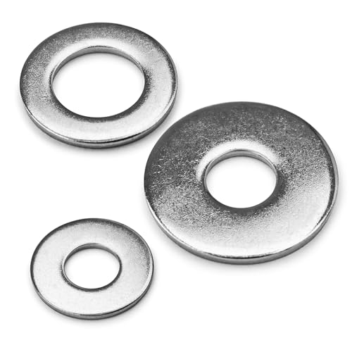 Rondelles Metal M3 x 7mm (100 Pièces), Épaisseur 0,5mm, Rondelle en 304 Acier Inoxydable, Penny Rondelles, Joint Plat pour Vis et Boulons