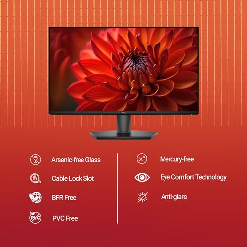 Image of Dell SE2726H 27-Inch Full HD IPS Panel Monitor (Black) Ultra-Thin Bezels, Flicker-Free Display, Comfortview Plus, HDMI & VGA Connectivity - Stylish Design for Home & Office Productivity