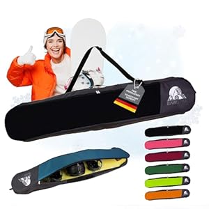 Rawstyle Snowboardtasche Snowboard-Tasche Boardbag Snowboard Bag Tasche für Snowboard Rucksack Modell 2 (schwarz (150cm))