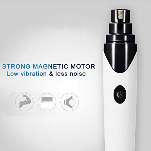 Festnight Recarregável Pet Dog Moedores De Unhas de Carregamento USB Prego Pet Clippers para Cão Gat