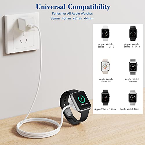 3.3Ft Apple Watch Charger Iwatch Magnetic Charging Cable With Usb Wall Charger Travel Plug Adapter For Portable Wireless Apple Watch Charger Cable Compatible With Apple Watch Series 8/7/Se/6/5/4/3/2/1 #TOP6