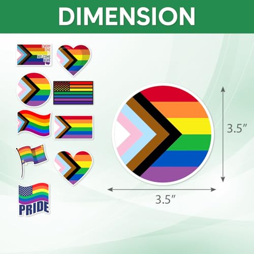 Image of Pack 9 Pcs LGBT Pride Gay Sticker for Cars Trucks Laptops Vehicles Window Helmets Computers Motorcycles Bumper Stickers Removable Waterproof Vinyl Decals Car Exterior Accessories