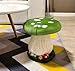 Small Mushroom Shape Ottoman, Mushroom Resin Stools, Chair for Yard Lawn Pond Ornament, Resin House Stool All Occasion(Orange)