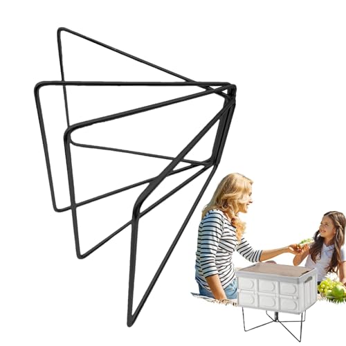 Support de glacière pliable avec sac de transport et tapis antidérapant pour le camping