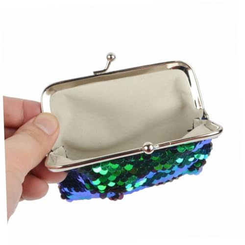 BESPORTBLE 3pcs Sequin Coin Purse Mini Bag for Girl Stylish Small Pouch Mermaid Design for Cards Coins Keys Change and Small Items2