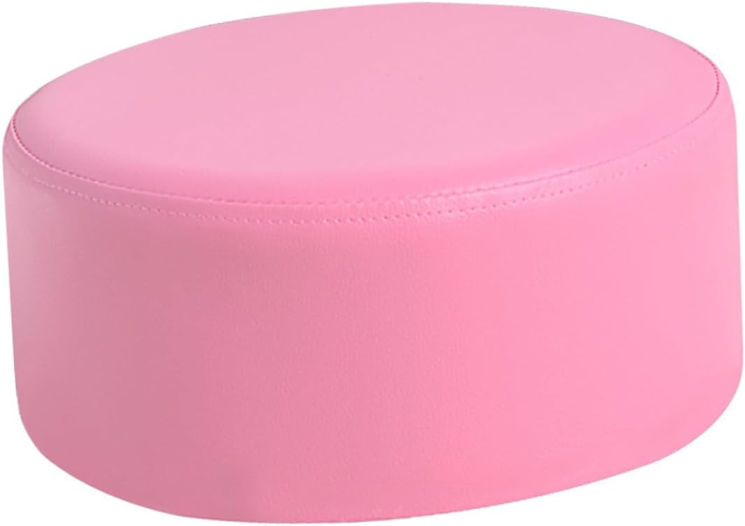 Non-Slip Small Round Stool 28x28x13cm Lightweight Footstool Pink Seat for Bathroom and Potty Training