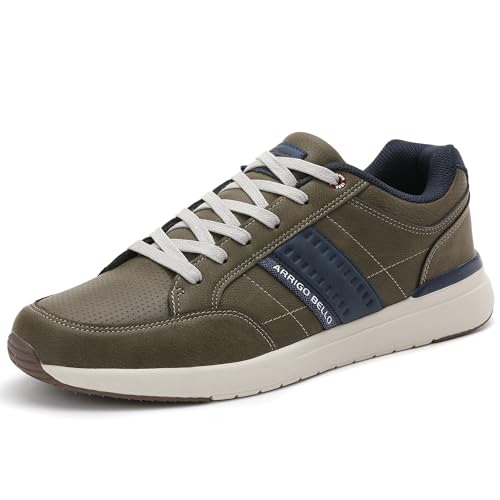 ARRIGO BELLO Zapatillas Hombre Zapatos Casual Moda Antideslizantes Sneakers de Cuero Ligeras Talla 41-46(Verde,Numeric_44) ARRIGO BELLO Zapatillas Hombre Zapatos Casual Moda Antideslizantes Sneakers de Cuero Ligeras Talla 41-46(Verde,Numeric_44)