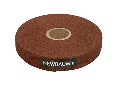 Newbaum's Cotton Cloth Tape, 30ft Roll (Grip Tape for Lyra Hoop, Trapeze and Bike Handlebars) (Brown)