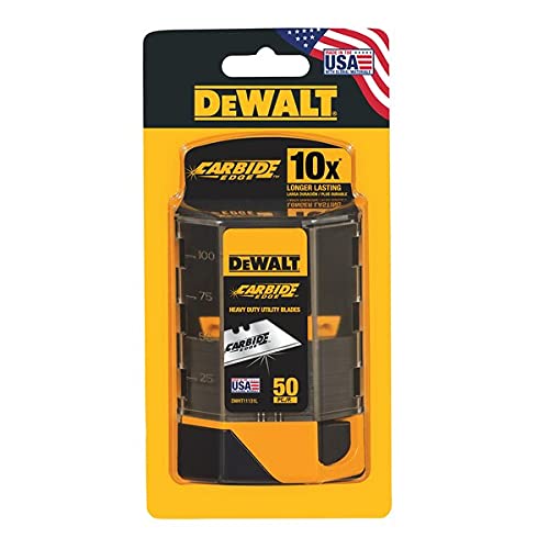 Exclusive Special DEWALT - DWHT11131L Utility Blades, 2-Point, 3/4In L, 50 Blades