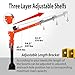 1500lb Electric Pickup Truck Jib Crane, Industrial Folding Hoist Truck Crane with 12V DC Electric Winch 4000lb & Adjustable Arm, 360° Swivel, for Construction & Factory