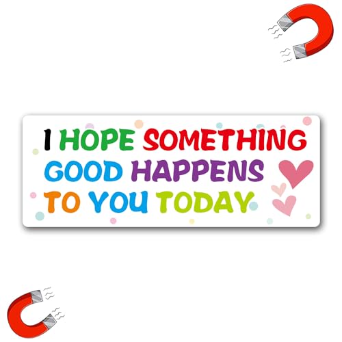 Cute Car Magnet Decal with Smiley Face