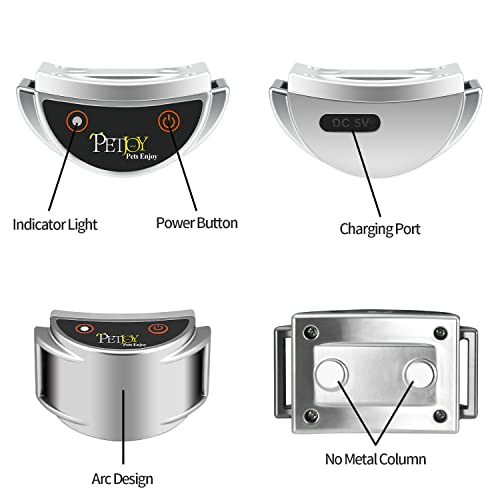 Petjoy Vibrating Dog Collars With Remote, Vibrating Collar No Shock, Vibration Collar For Small Medium Dogs, Beep Vibration Waterproof Dog Collar #TOP4