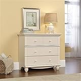 Sauder Harbor View 3-Drawer Chest Antique White