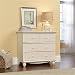 Sauder Harbor View 3-Drawer Chest Antique White