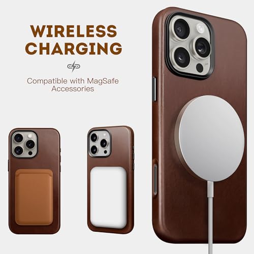 kingflag Oil Wax Cowhide Leather Case