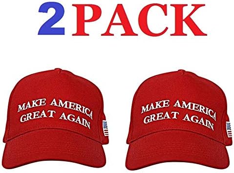 Make America Great Again Hat [2 Pack], Donald Trump USA MAGA Cap Adjustable Baseball Hat