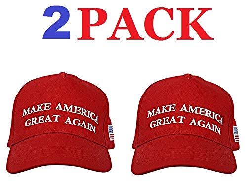 Make America Great Again Hat [2 Pack], Donald Trump USA MAGA Cap Adjustable Baseball Hat