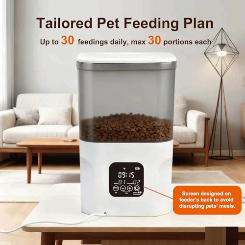 Distributeur nourriture sèche chat automatique et programmable HIFAY ATX4 4 L - 5