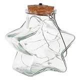 Veilleuse en pot - les guirlandes lumineuses à LED sont équipées d'une lumière chaude, une décoration fantastique et élégante, une lumière de bouteille en forme d'étoile