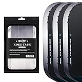 Amoswiz Pickleball Edge Guard Tape, White to Black to Gray Gradiant Color Pickleball Protection Tapes 3 Pcs, No Wrinkling, Suitable for 13MM & 16MM & 20MM Thicknesse Paddles 26MM Width