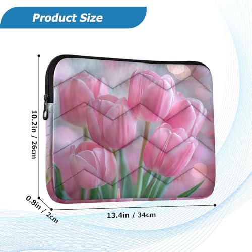 Funda para portátil 13-14 pulg. tulipanes impermeable miniatura 3