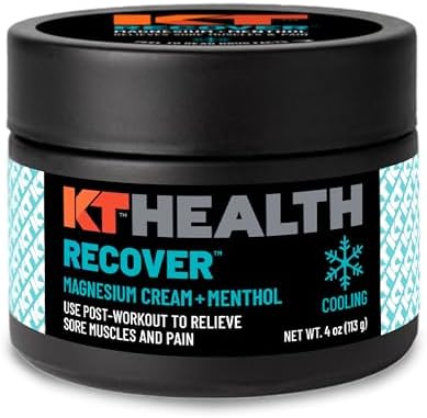 KT Health, Magnesium Cream, Recover - Cools and Relieves Muscles and Joint Pain - Use Post-Workout to Reduce Soreness