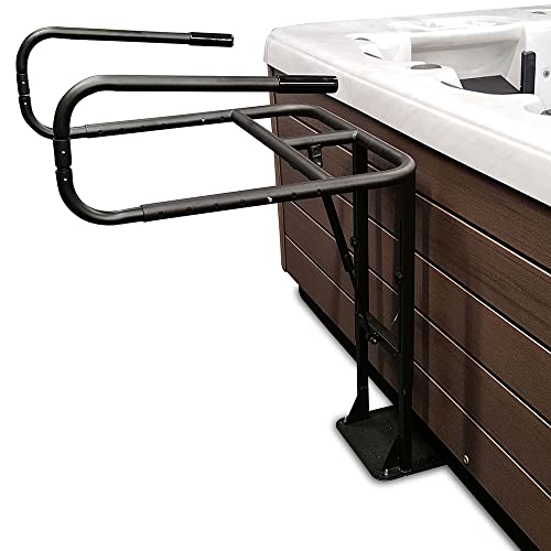 Puri-Tech-Cradle-Cover-Lift-Undermount-Cover-Removal-System-for-Hot-Tub-and-Spa-Black