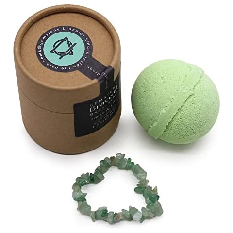 Beautifully Fragranced Bath Bomb with Gemstone Bracelet Cover