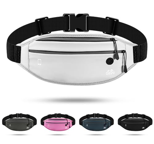 ランニング ポーチ ウエストバッグ イヤホンジャック 夜走り反射 防水防滑発汗 ジョギング ランニングスマホ スマホウエスト ポーチ 防水 (白)