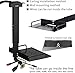 JGPIN Universal Ceiling Mount with Tray, 11.4-22 inches Adjustable, No Hole Installation, Aluminum Alloy, in-Tube Cable Routing, Universal Ceiling Mount for Projector/Camera