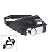 Carson LumiVisor Head Magnifier - Head Visor with LED Lighted Magnifier (2x/3x/5x/6x) (LV-10)