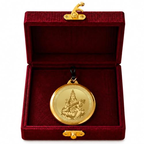 Image of DIVINITI 24K Gold Plated Double-Sided Religious Pendant with Premium Gift Box, Spiritual Locket for Men & Women, Devotional Jewellery for Gifting & Everyday Wear