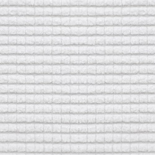 Image of Easy-Going Stretch 1 Piece Chaise Lounge Cushion Slipcover | Sectional Couch Covers L Shape Separate Cushion Couch Seat Chaise Cover for Both Left /Right Sectional Couch Snow White