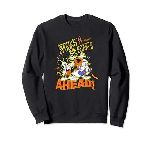Sweat-shirt Disney Mickey and Friends Halloween Spooks N Scares noir