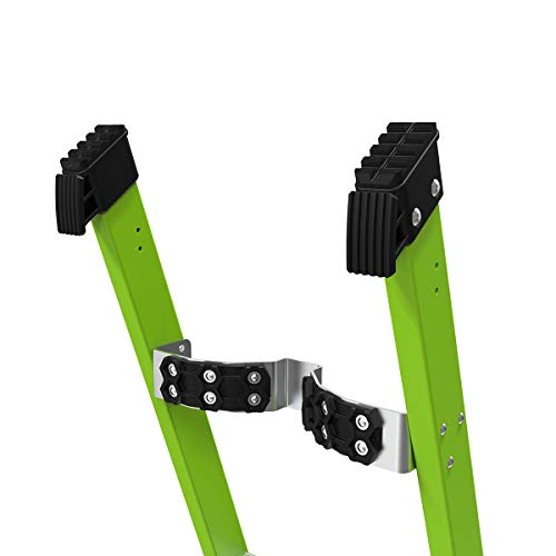 Little Giant Ladders, King Kombo, Technical, 8 Ft. A Frame, 14 Ft. Extension, Ground Cue, V-bar, Sure Set Feet, Fiberglass, Type 1AA, 375 lbs weight rating, (13814-074)
