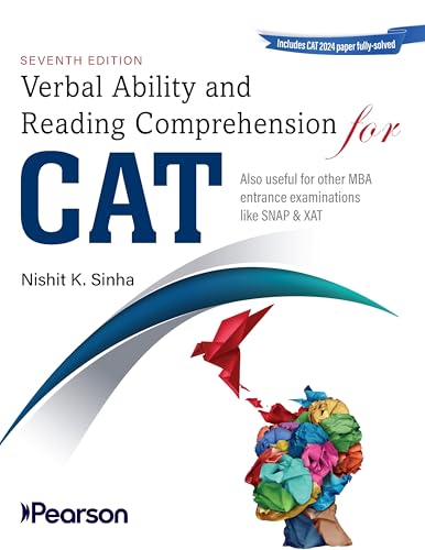 Image of Pearson Verbal Ability and Reading Comprehension for CAT 2025 |Solved 2024 paper | for SNAP & XAT